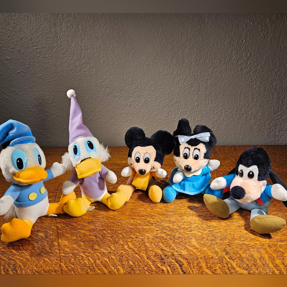 Mickey's Christmas Carol Plush Set Of 5 Vintage 1984 - Picture 8 of 8